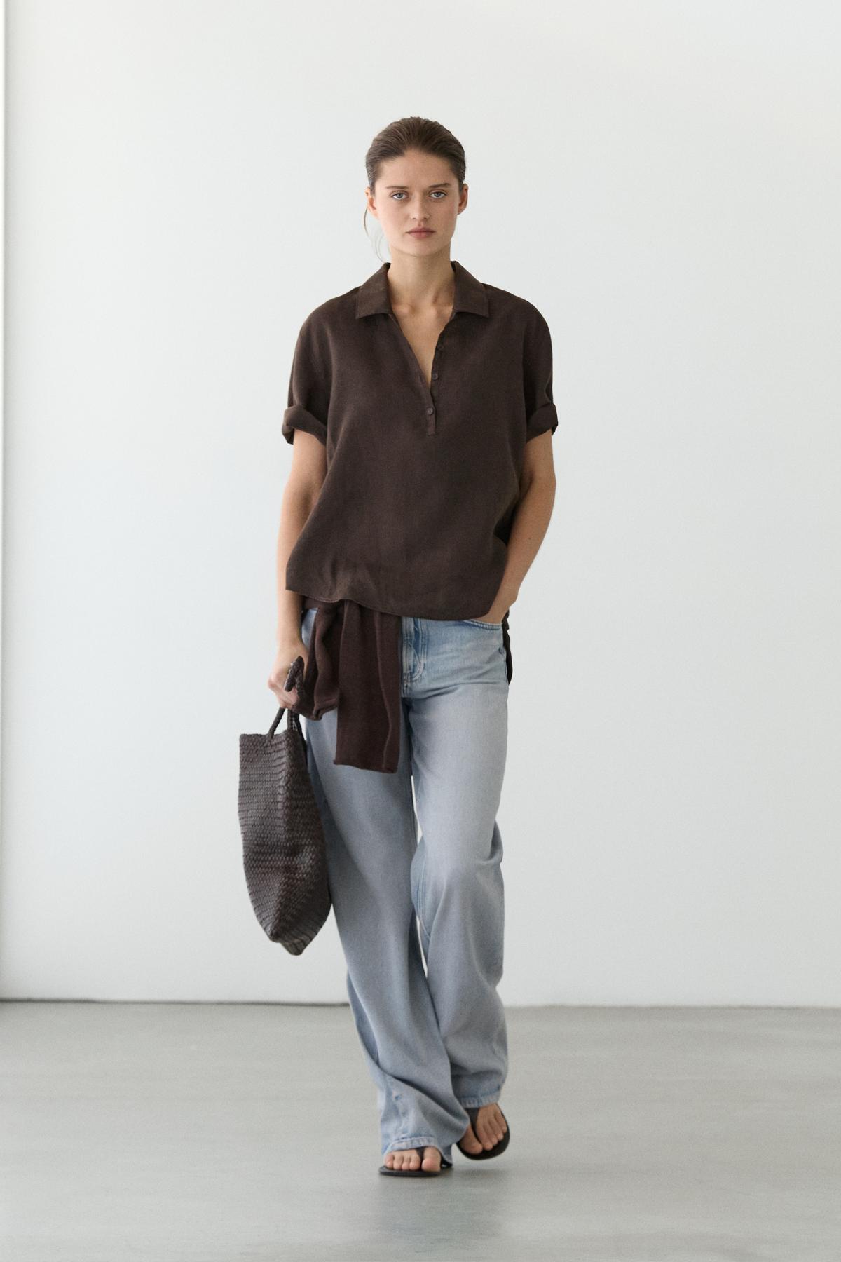 Massimo Dutti  Polo keten bluz