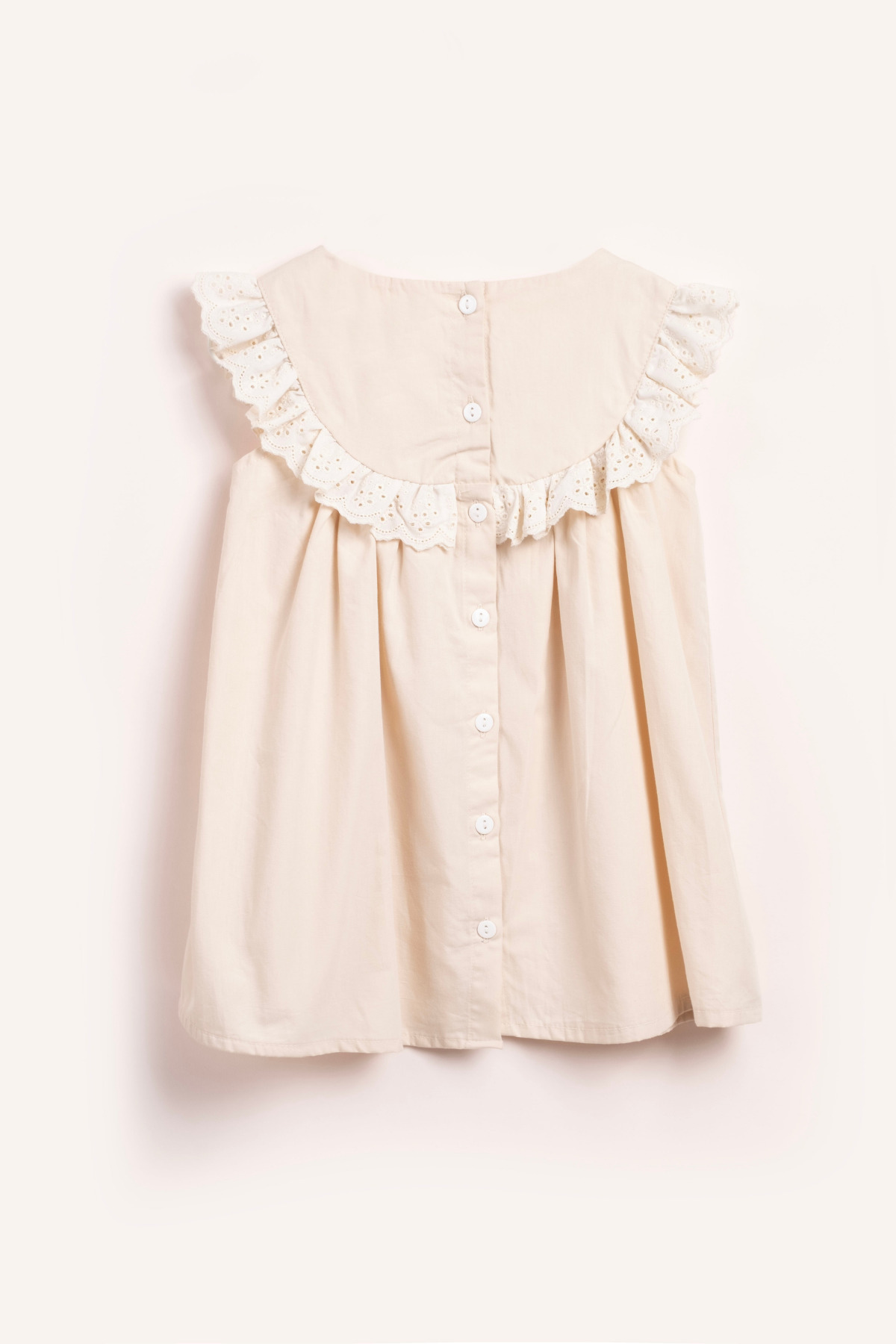 Vauva Elbise Kız Çocuk Nakışlı Yazlık FırFırlı Elbise fotoğrafı 2 (önizleme)