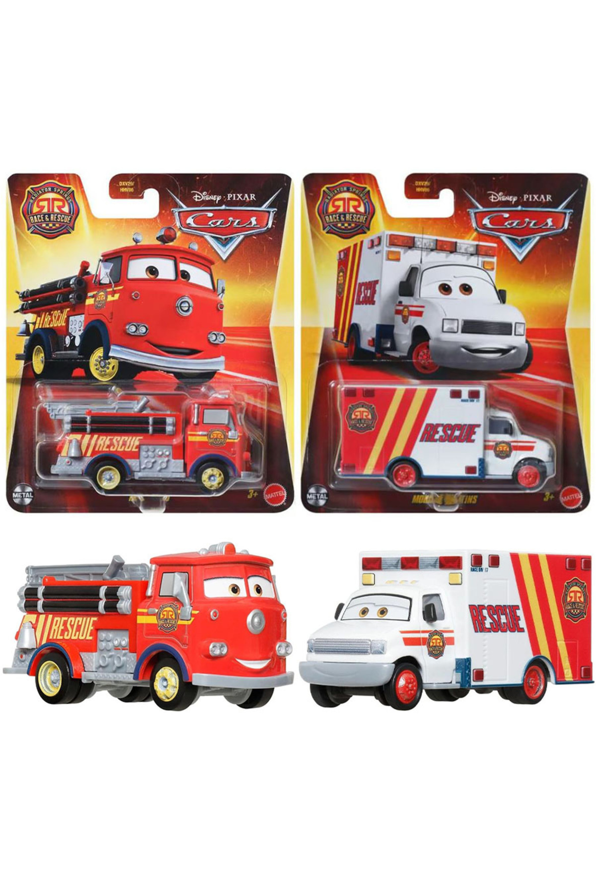 Cars Disney Pixar - 2 Model Race & Rescue Set - Morgan Martins