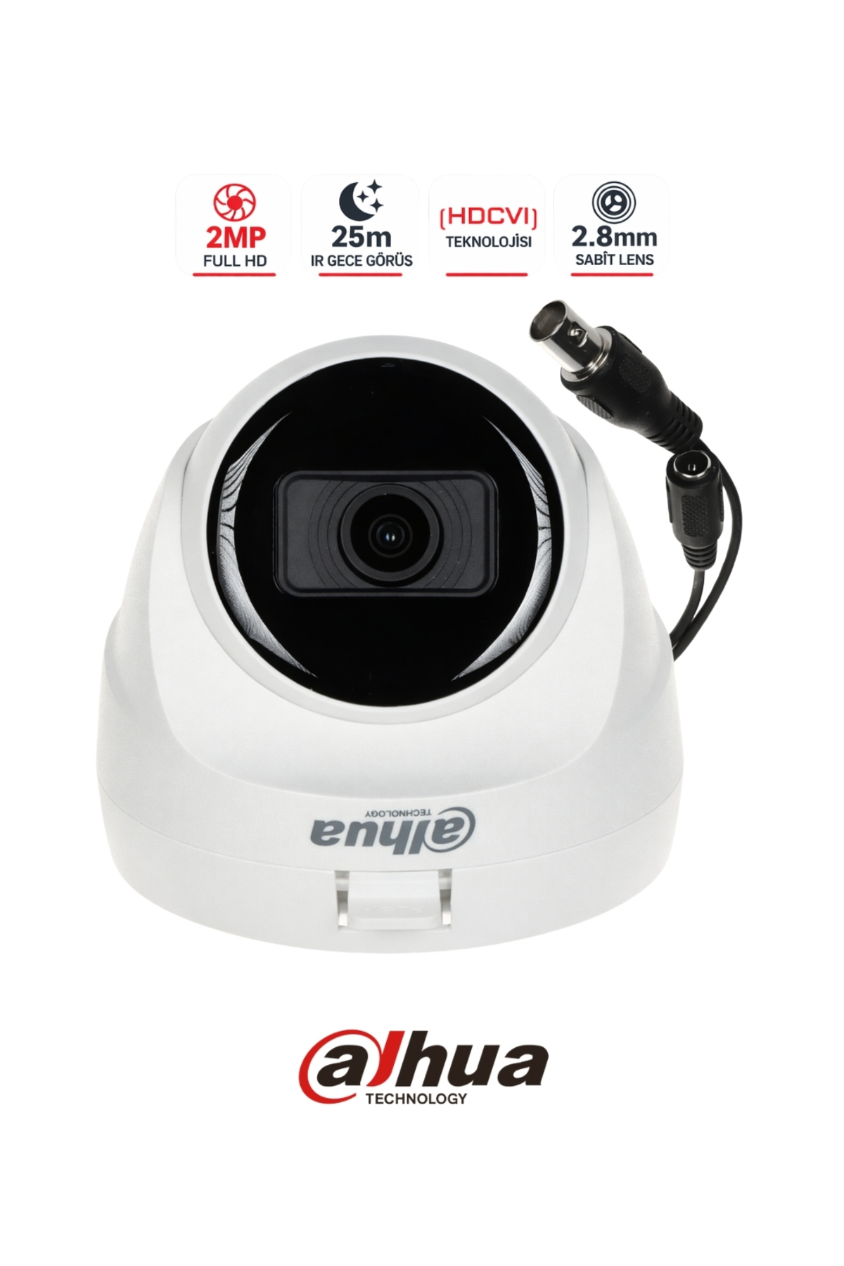 Dahua HAC-T1A21-U-0280B 2MP IR Eyeball Kamera 1080P - Fiyatı, Yorumları