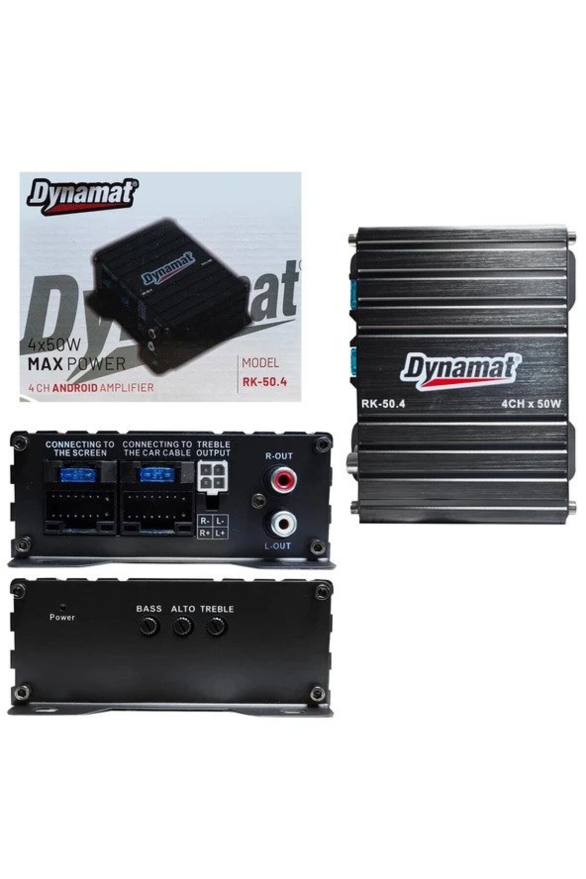 Dynamat RK-50.4 Mini Android Multimedya Anfisi 4X50 Watt - Fiyatı
