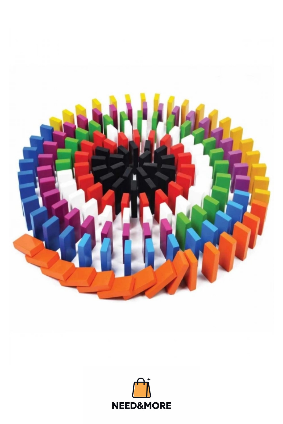 NEED&MORE #Zeka Geliştirici Eğitici El Göz Koordinasyonu Domino 100 Taş fotoğrafı 3 (önizleme)