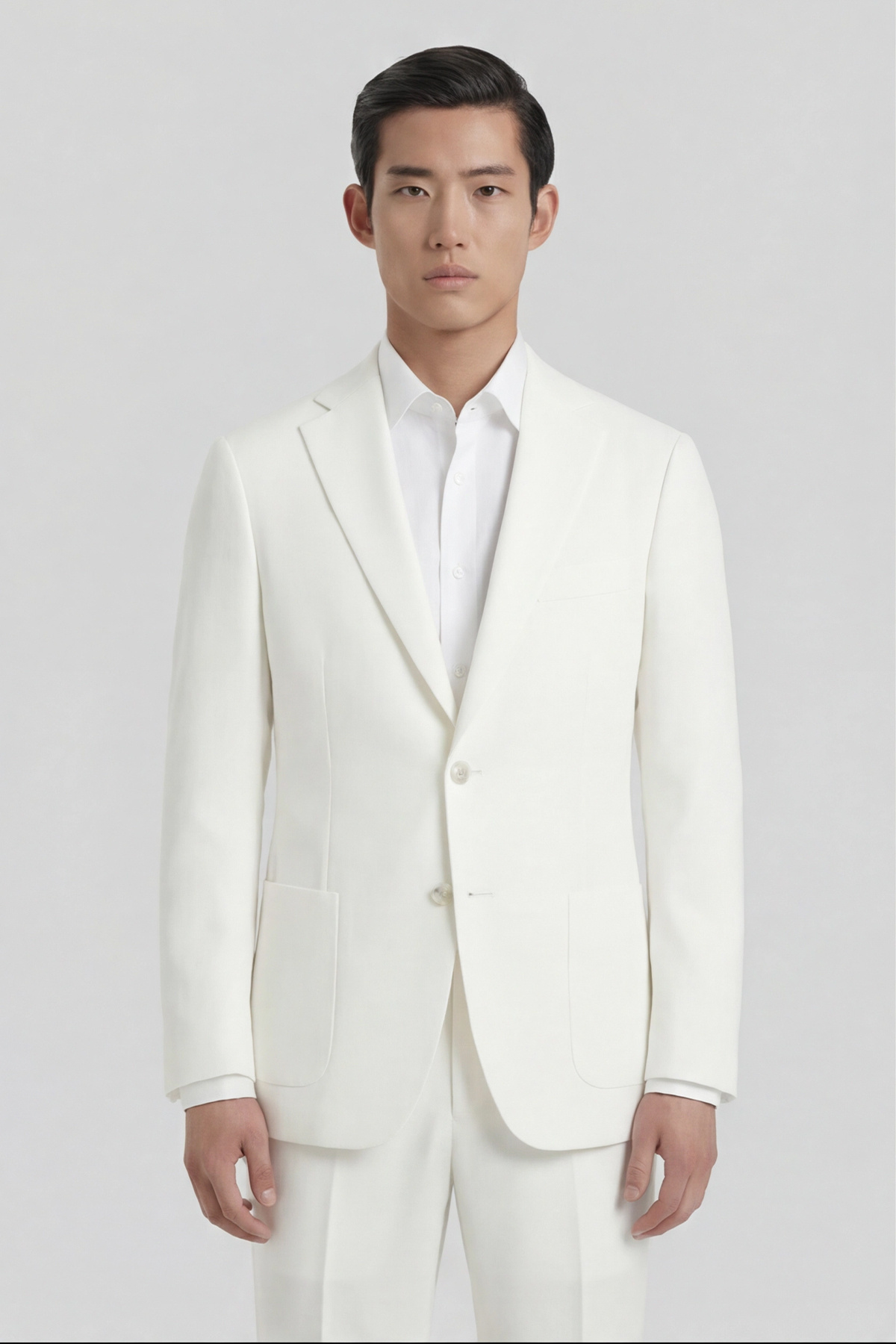 Giotelli  Erkek Pamuk Karışımlı 6 Drop Klasik Ekru Takım Elbise