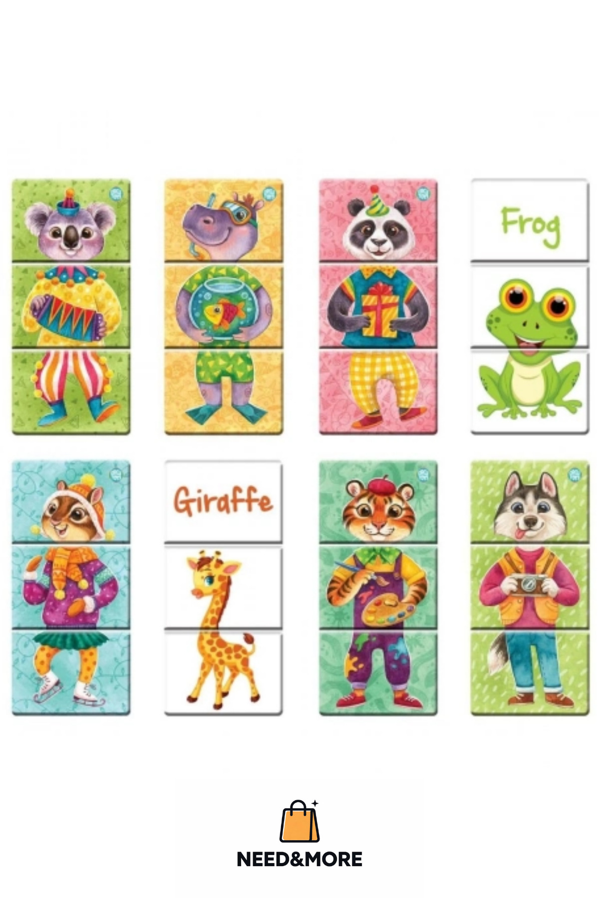 NEED&MORE #Zeka Geliştirici Çocuk El Göz Koordinasyonu Animals Mix & Match Karıştır Eşleştir fotoğrafı 3 (önizleme)