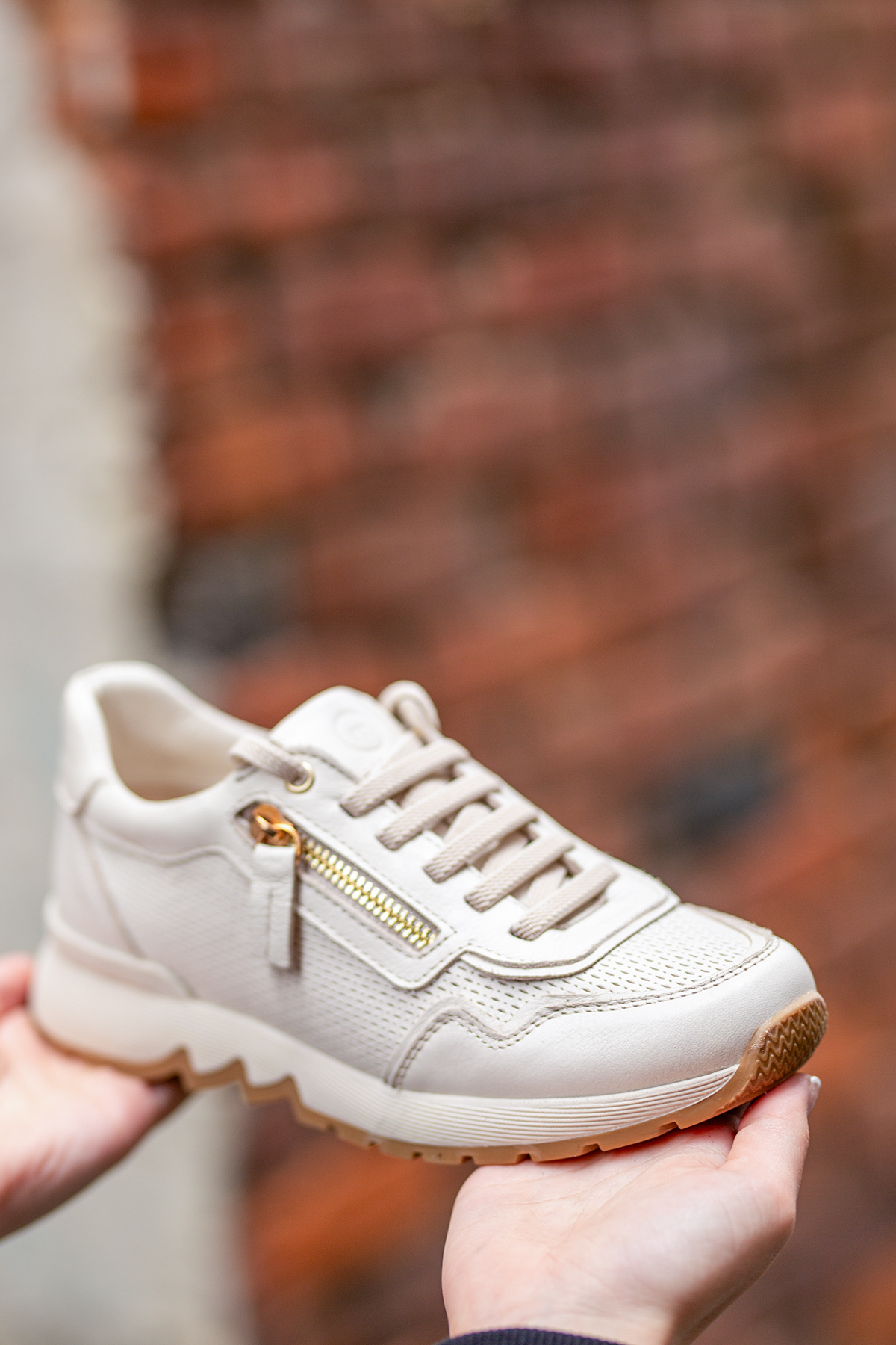 Mammamia 03970 EREN SHOES&BAG Hakiki Deri Bağcıklı-Fermuarlı