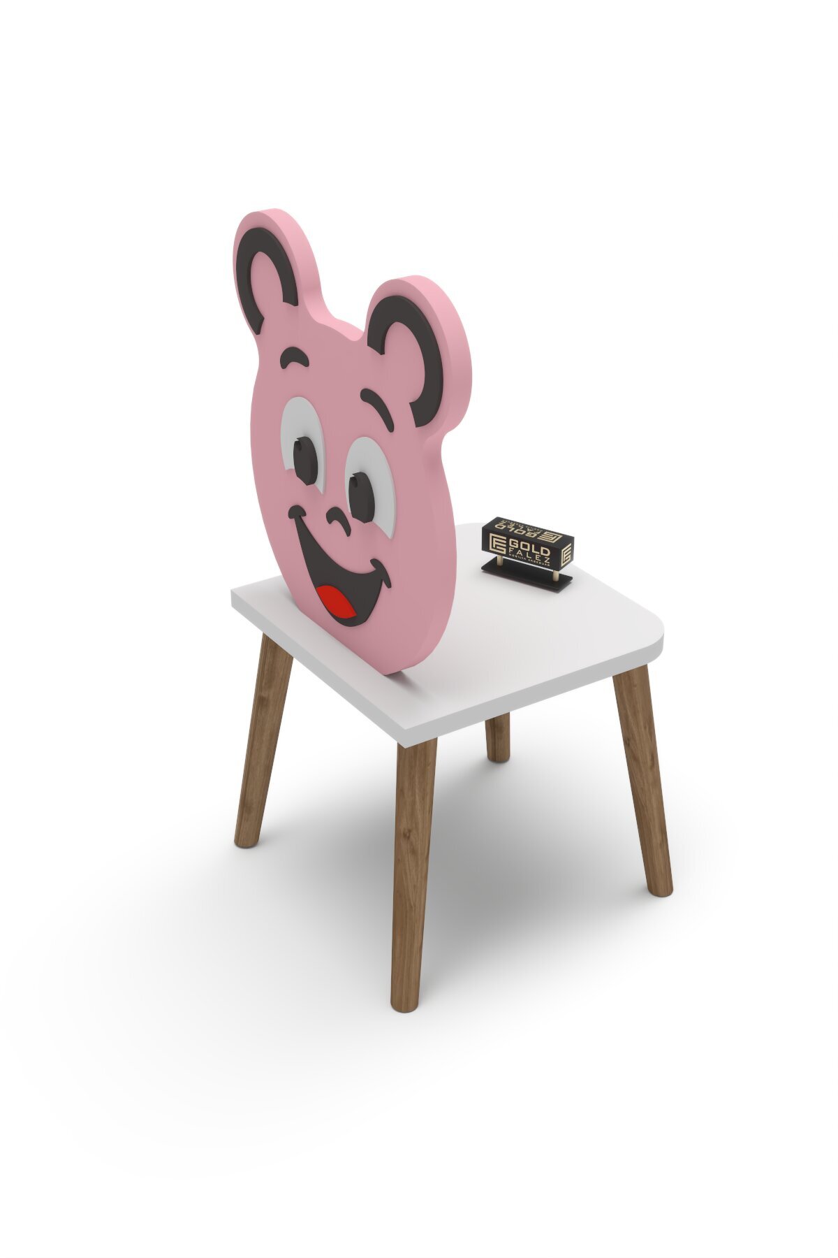 Goldfalez Happy Face Çocuk Sandalyesi Pembe görsel 5