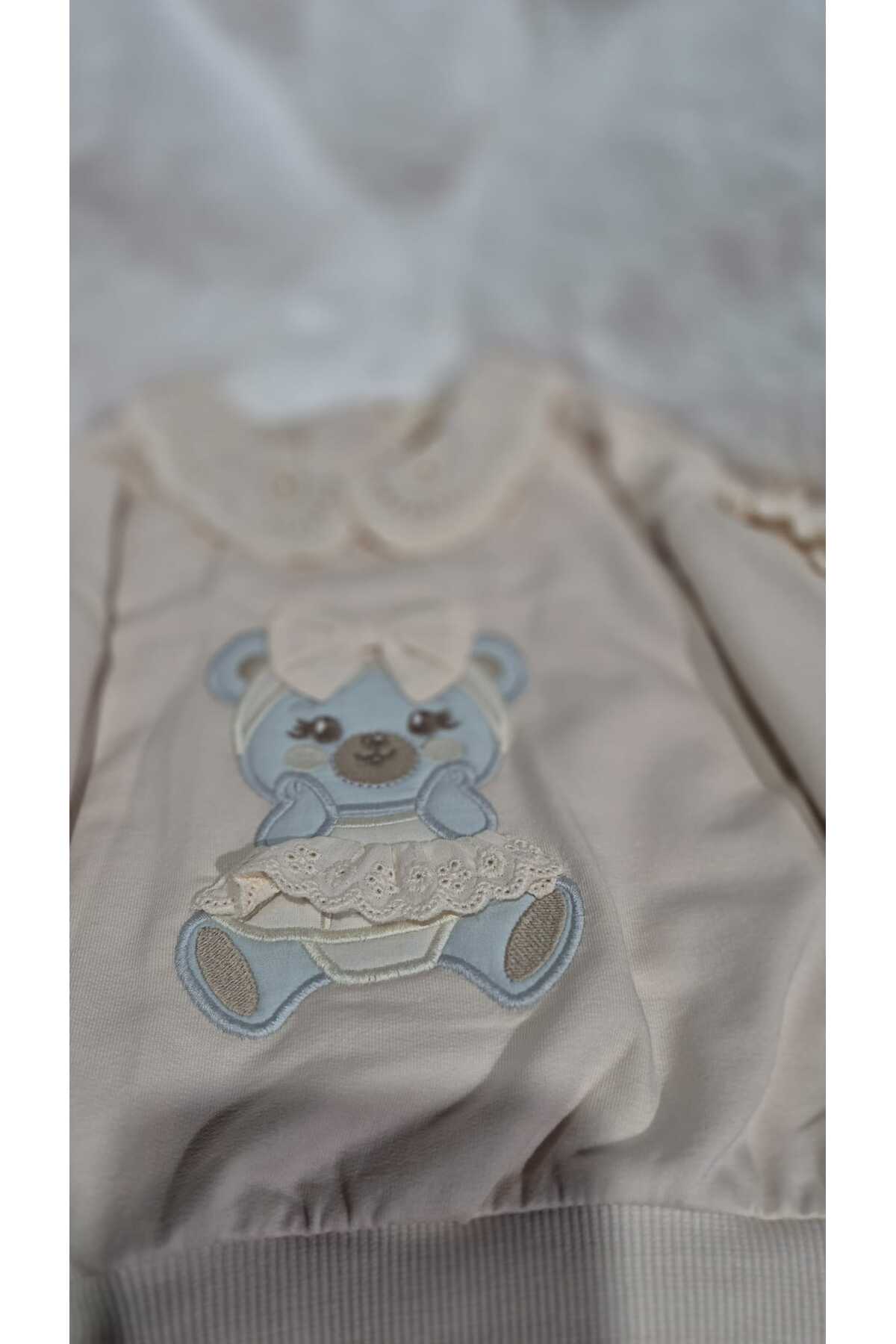 MODABABY HOME Ayıcıklı Pijema Takımı fotoğrafı 2 (önizleme)