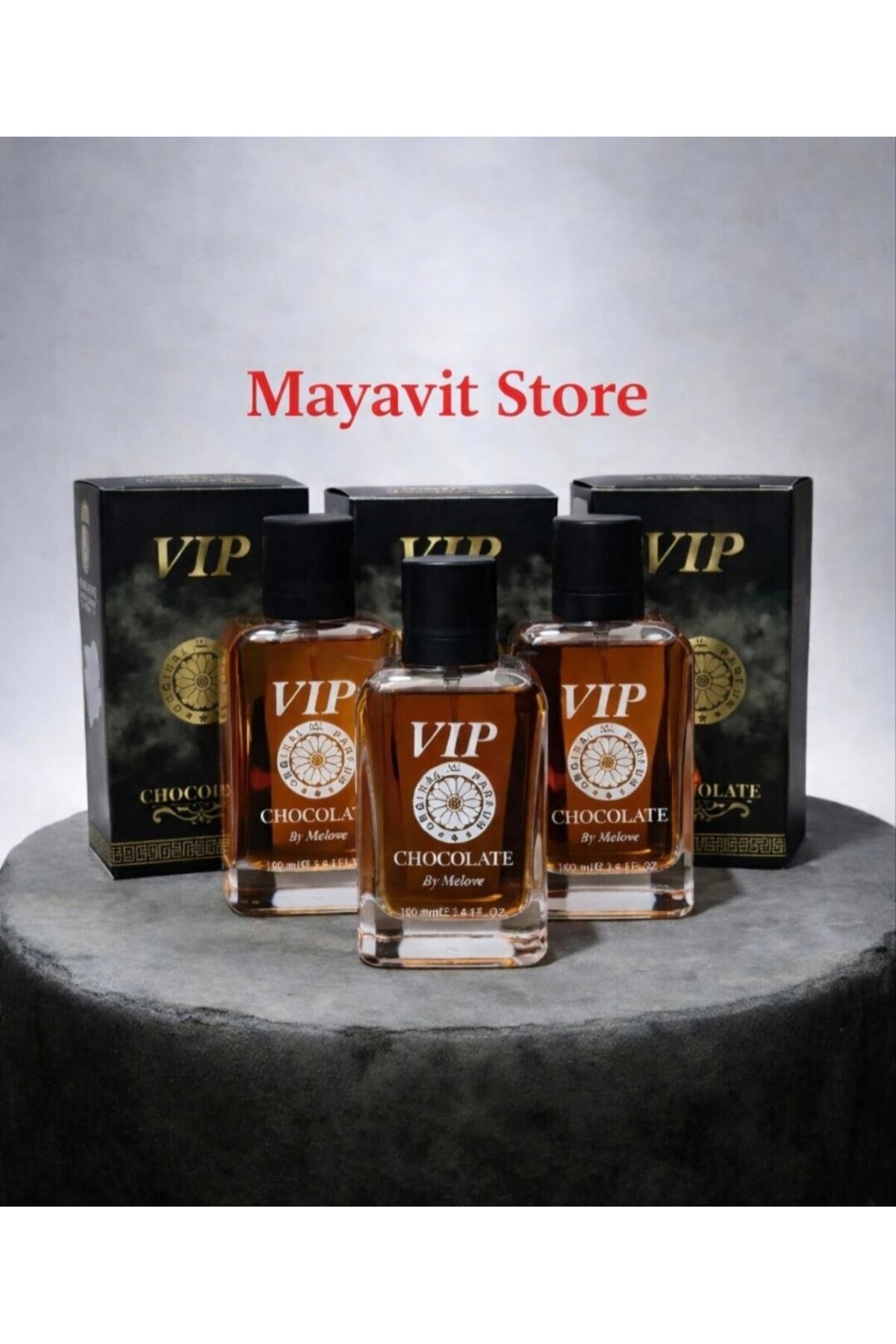 Vip 3'lü Set Çikolata (Chocolate) Uzun Süre Kalıcı 100 ml Edp Unisex parfüm 3 Adet — MS-ÇİKOPAR300