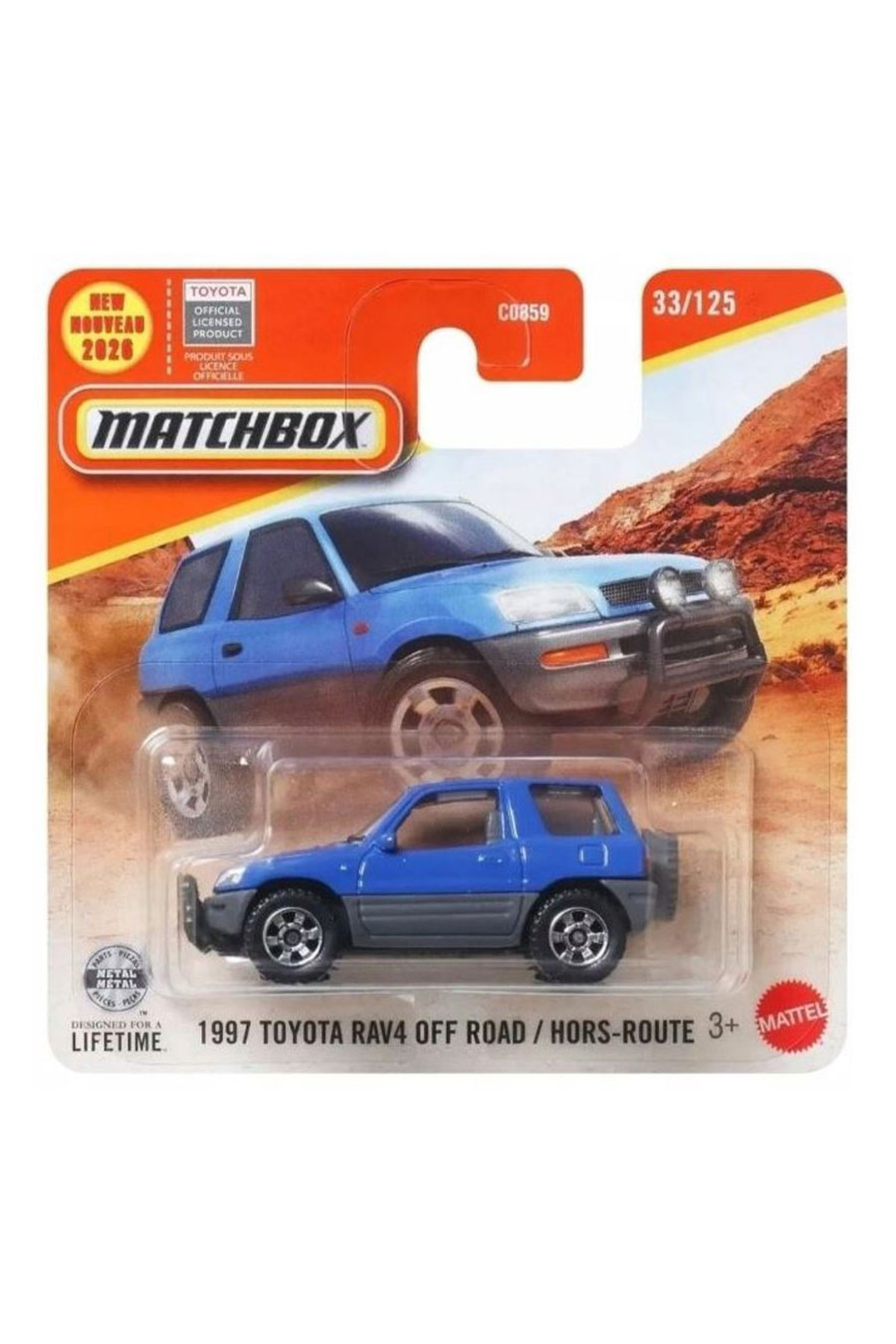 HOT WHEELS Matchbox 1997 Toyota RAV4 Off Road - Mavi (1/64) JHN57