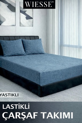 WİESSE LASTİKLİ ÇARŞAF TAKIMI - YASTIKLI - RANFORCE PAMUK - Tek/Çift/Battal