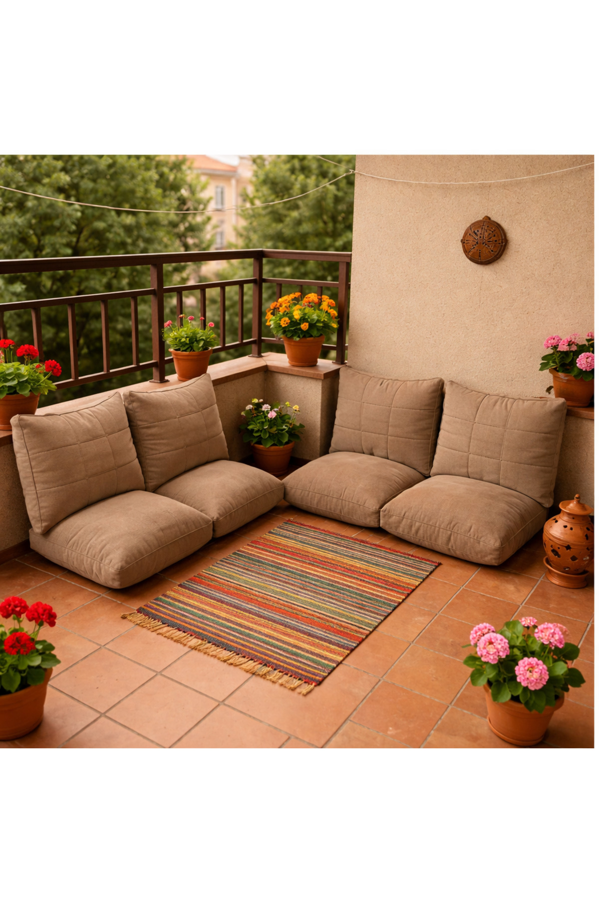 Garden Cushion,Balcony Cushion ,Honeycomb front, nursery , Oriental Corner. Cushion Modern and Comfortable Design