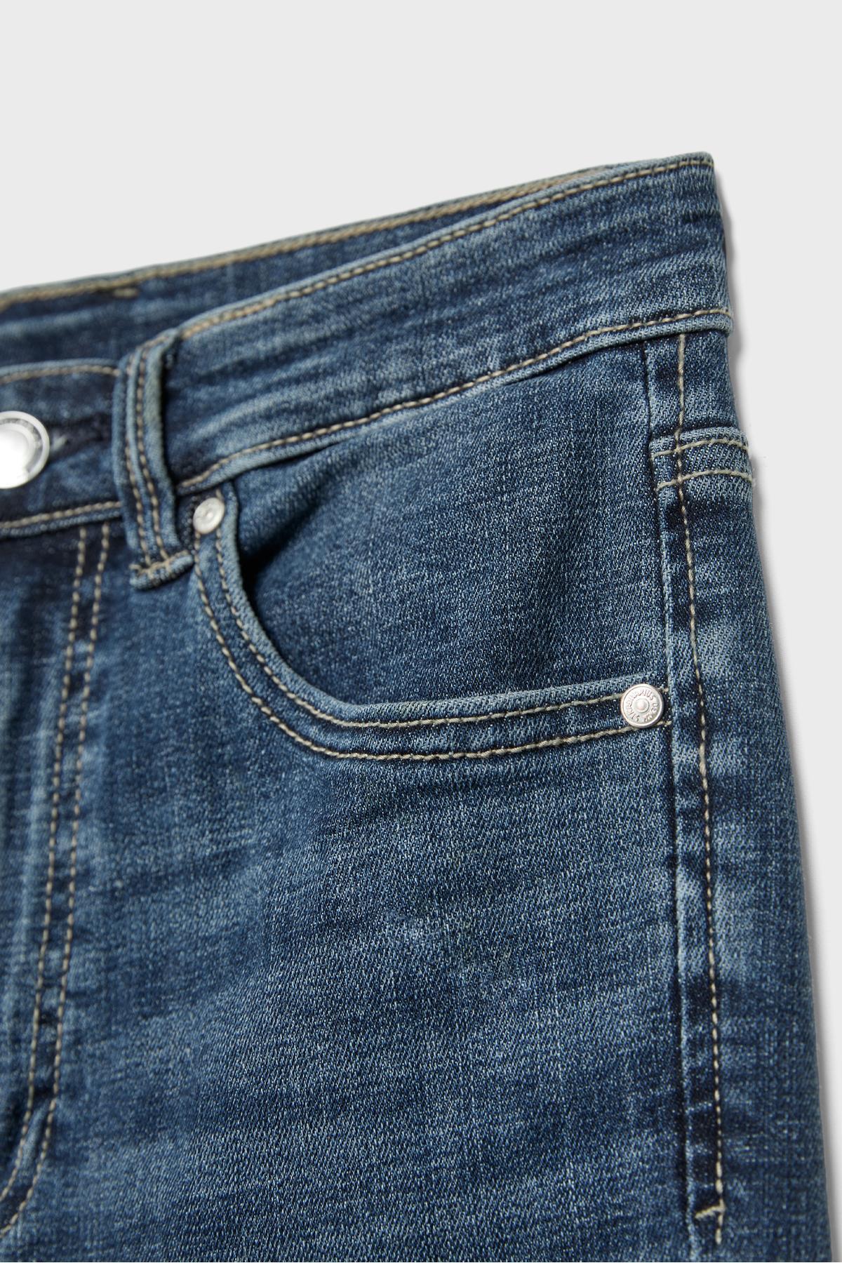 Stradivarius D09 süper yüksek bel skinny jean görsel 8