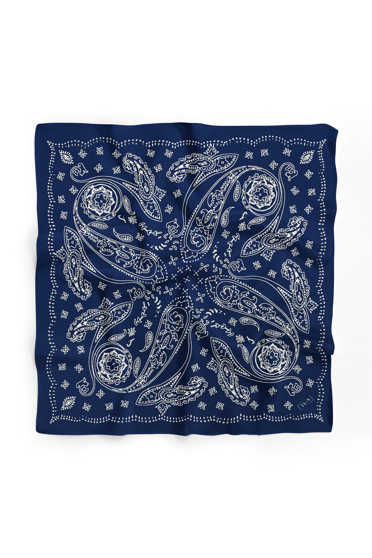 tuaipek Asil Doku Desen 60x60 cm Viskon Modal Unısex Bandana/Fular görsel 4