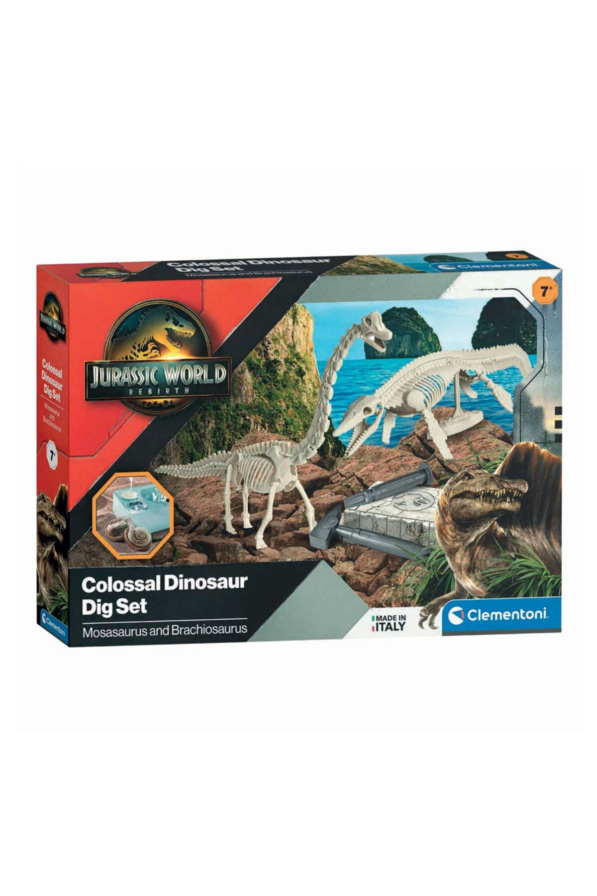 Clementoni Jurassic World Mosasaurus ve Brachiosaurus Kazı Seti
