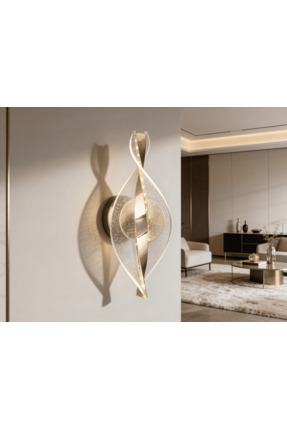 DizaynLED Sarmal Işıltı Modern Duvar Aplik Duvar Lambası İç Mekan Duvar Apliğ...