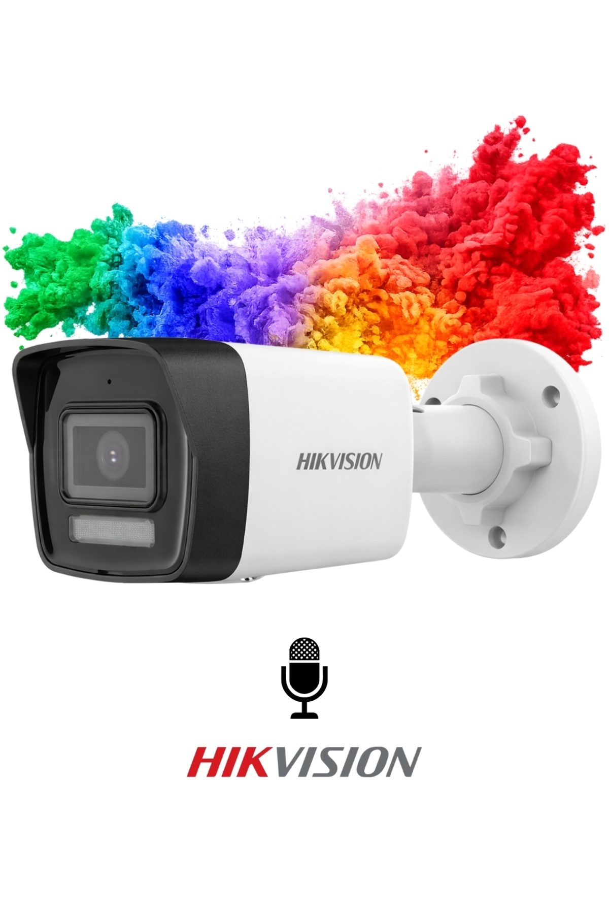 Hikvision DS-2CD1021G2-LIUF 2MP 2.8mm ColorVu Gece Renkli IP Kamera Mikrofonlu