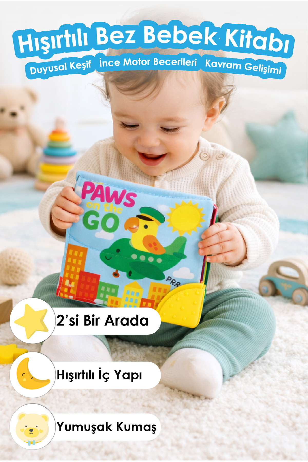 Rustling Soft Cloth Activity Book