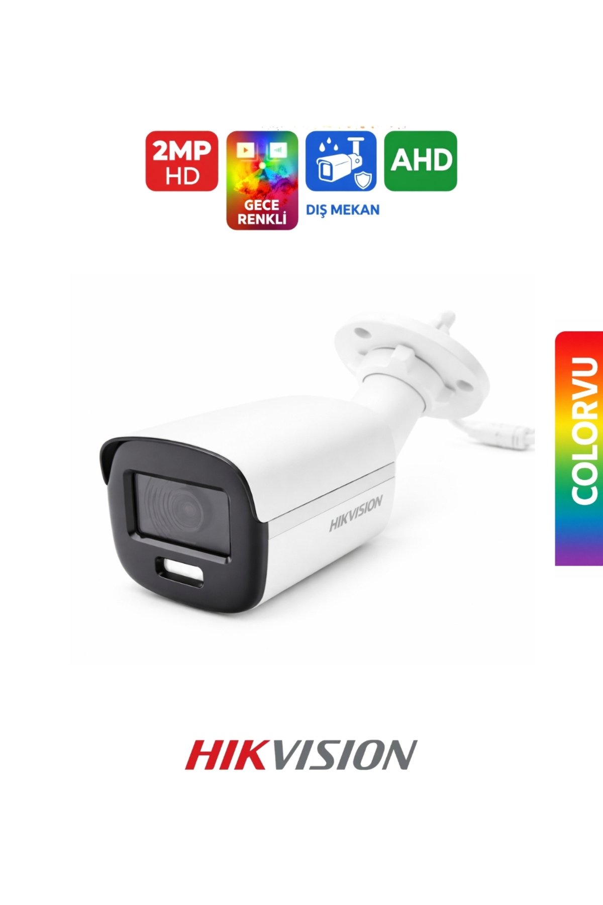 Hikvision ColorVu Bullet Kamera DS-2CE10DF0T-PF 3.6mm 2MP - Fiyatı, Yorumları