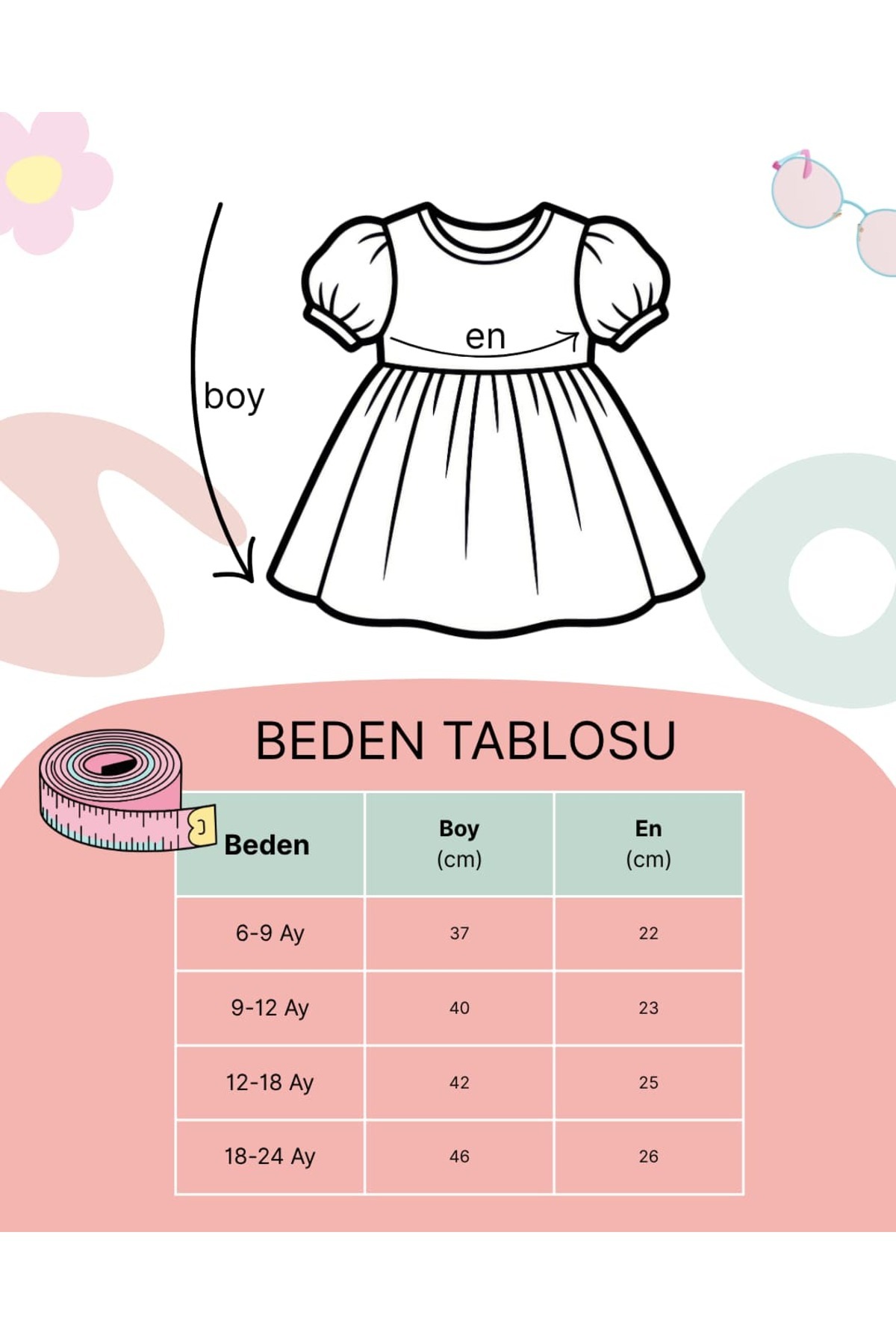 NUNU BABY Lunna Kız Bebek Elbise fotoğrafı 2 (önizleme)