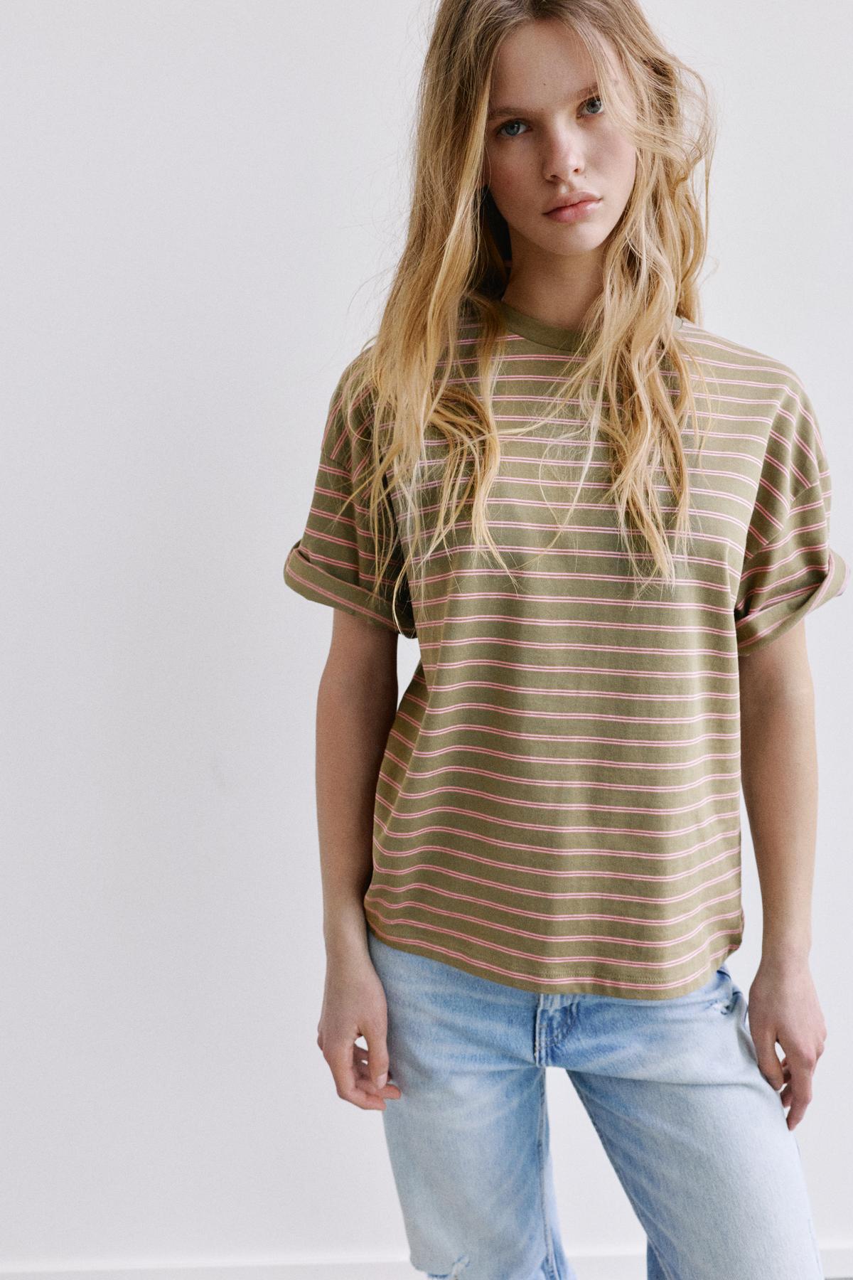 Pull & Bear  Oversize kısa kollu t-shirt - Görsel 6