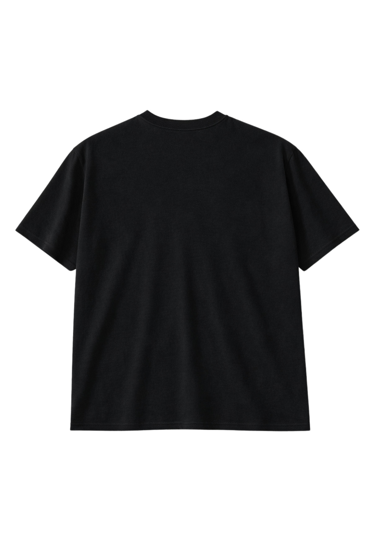 BattalModa Erkek Büyük Beden Siyah Basic Kısa Kollu Tişört 3XL-4XL-5XL-6XL-7XL-8XL görsel 4