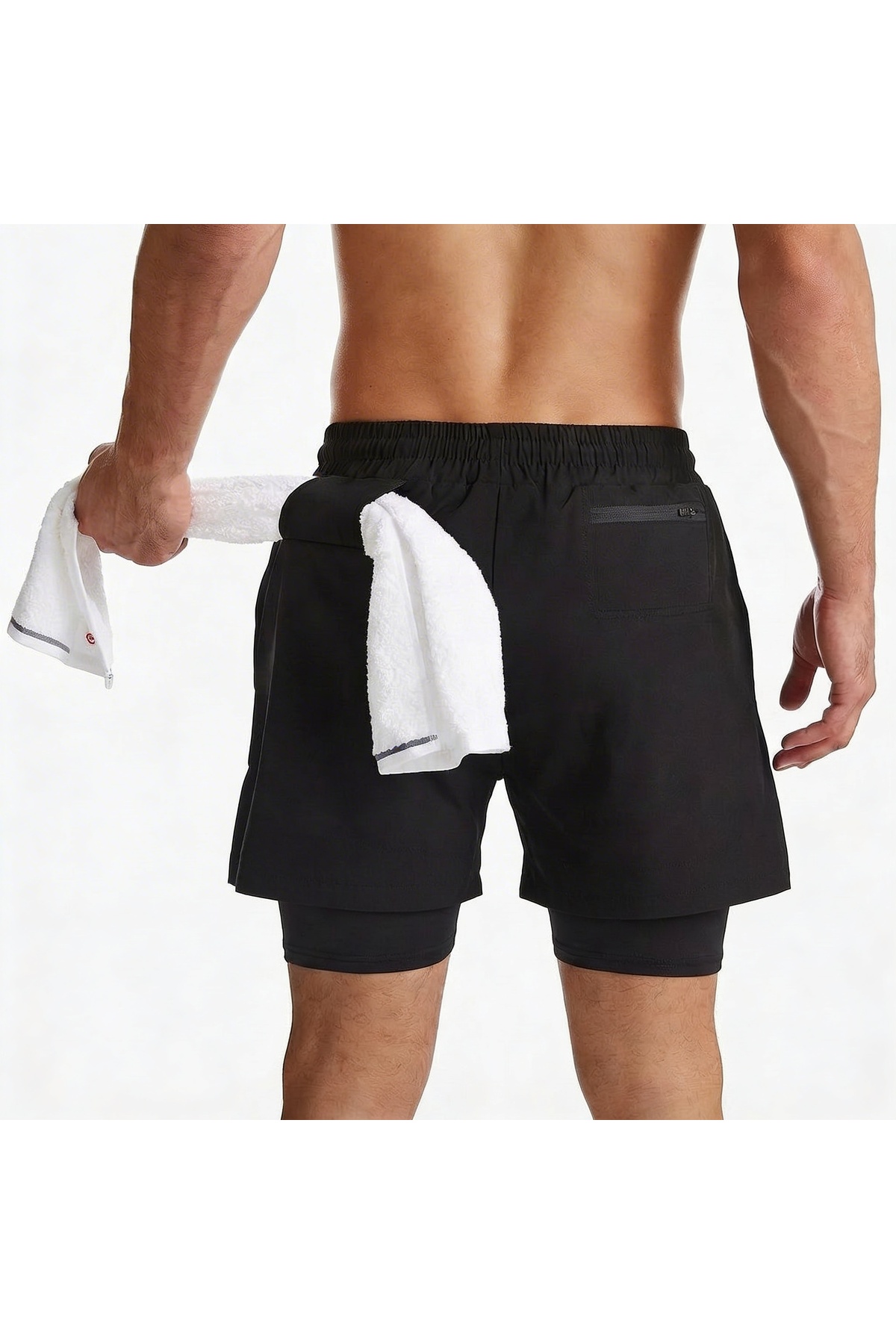 شورت رجالي للجري سريع الجفاف للتدريب واللياقة البد...