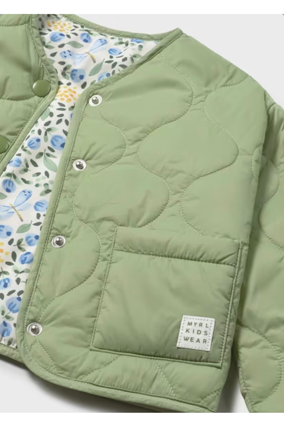 Mayoral LİMİ kız bebek & çocuk çift taraflı baskılı kapitone rüzgarlık yağmurluk fotoğrafı 5 (önizleme)