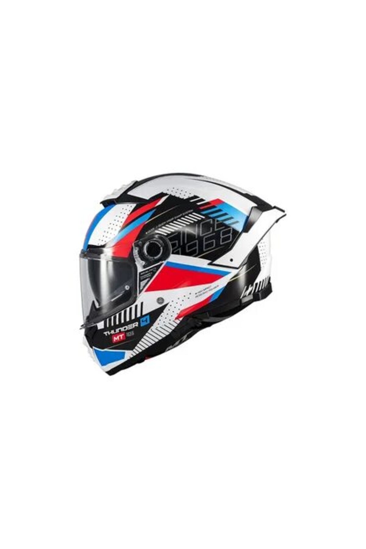 MT KASK FF118SV THUNDER 4 SV LUMINENCE A7 MAVİ-KIRMIZI-BEYAZ FULL