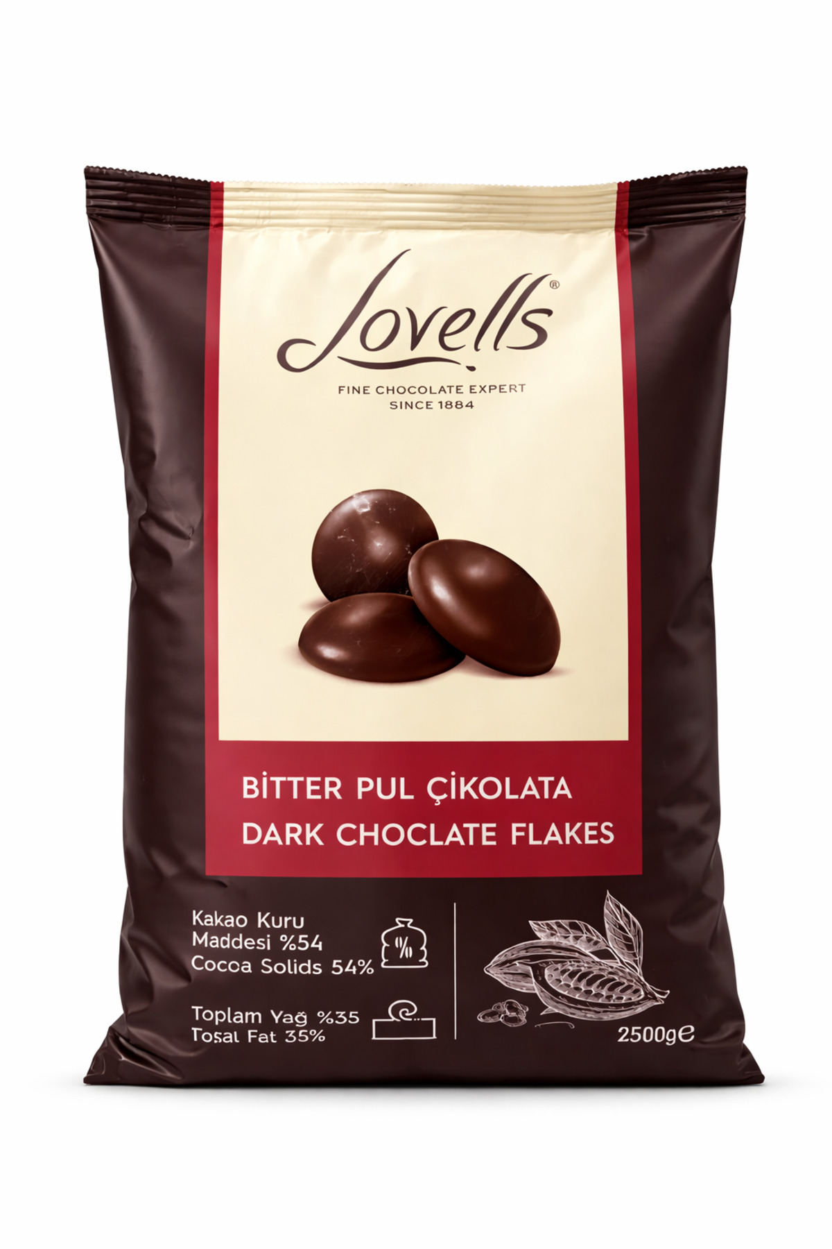 2箱　カグツチ&フレズヴェルク Ülker Lovells Bitter Pul Çikolata 2,5 Kg - Fiyatı, Yorumları