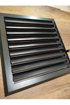 ÇELİK MENFEZ BANYO MENFEZİ ALÜMİNYUM MAT SİYAH 35X35