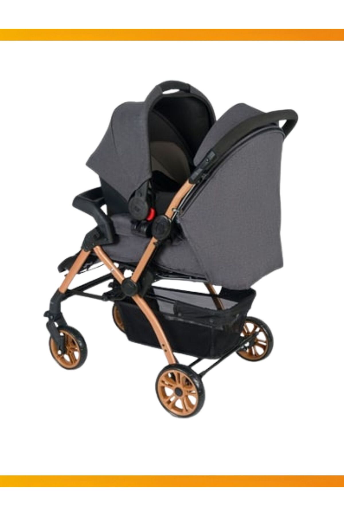 modabebekler Yeni Doğan Bebek Seti 6 Parça Puset Ana Kucağı Beşik Çantalı Avantajlı Set fotoğrafı 4 (önizleme)