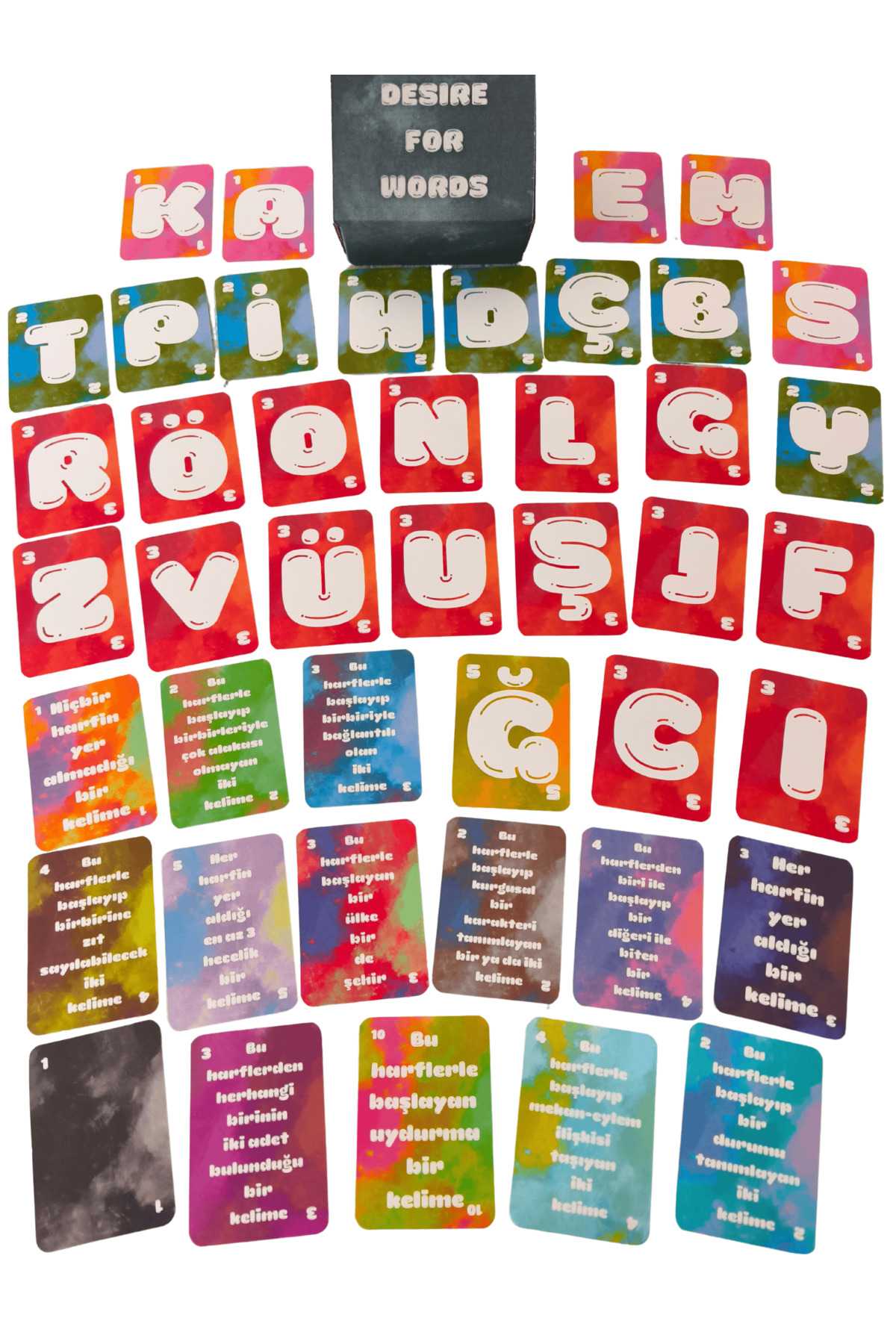 Desire FOR Entertainment Desire FOR Words 2-8 Kişilik 3 Farklı Oyun Moduna Sahip Yerli Kart/Kutu Oyunu