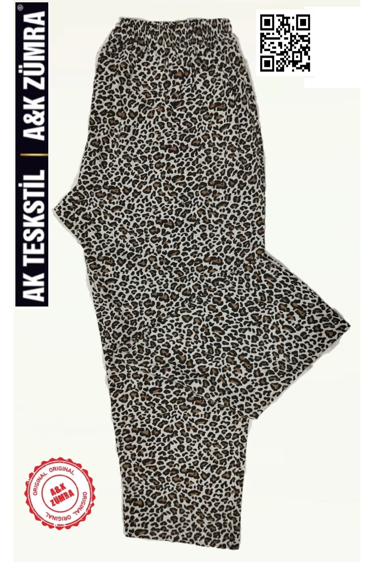 A&K ZÜMRA Anne Model Süprem / Penye Pijama Altı Büyük Beden görsel 2