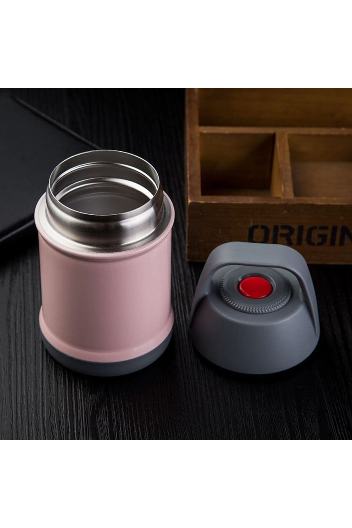 bentopia Paslanmaz Çelik Yemek Termosu - 450 ml- Bebek Mama Saklama Termosu fotoğrafı 5 (önizleme)