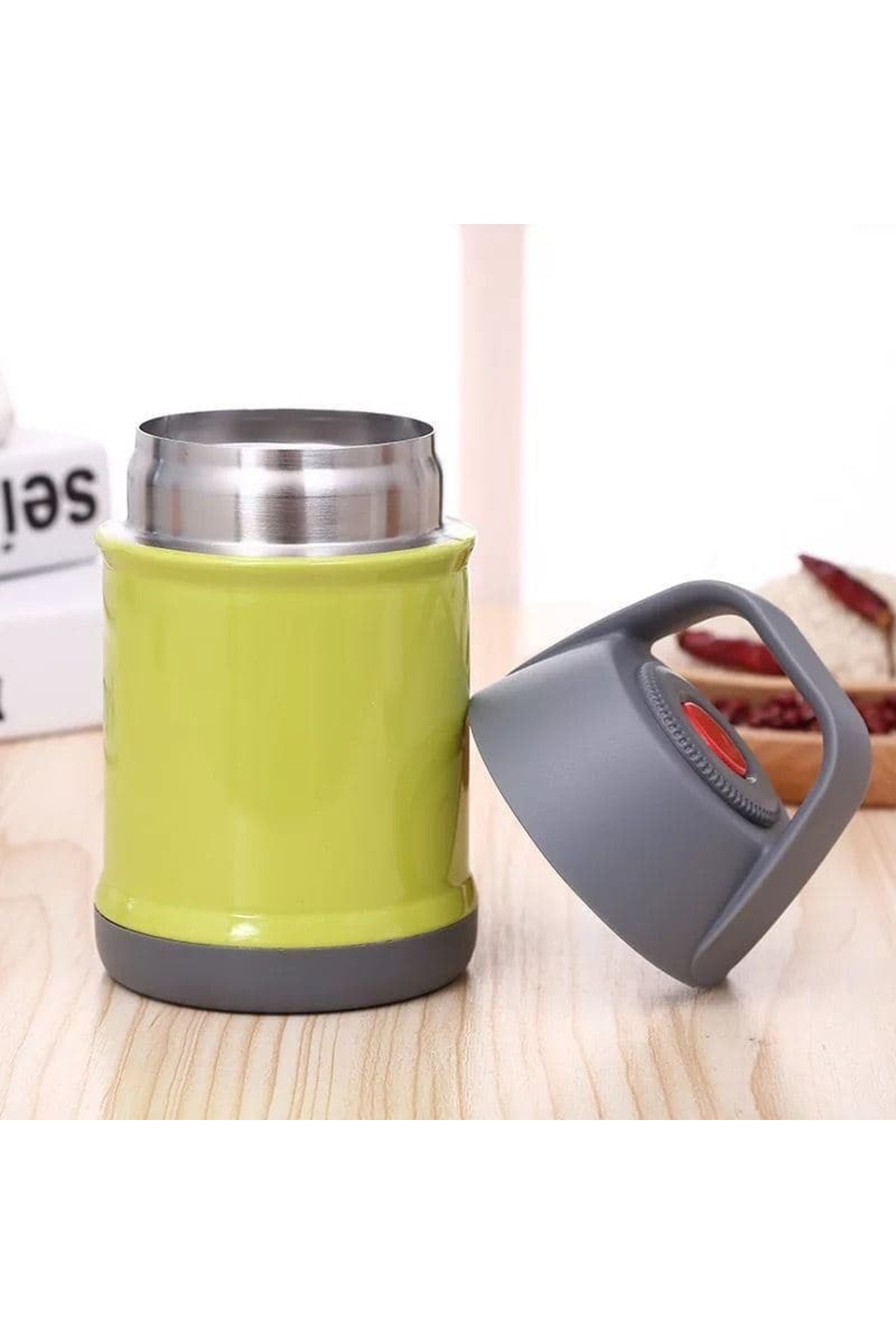 bentopia Paslanmaz Çelik Yemek Termosu - 560 ml- Bebek Mama Saklama Termosu fotoğrafı 3 (önizleme)