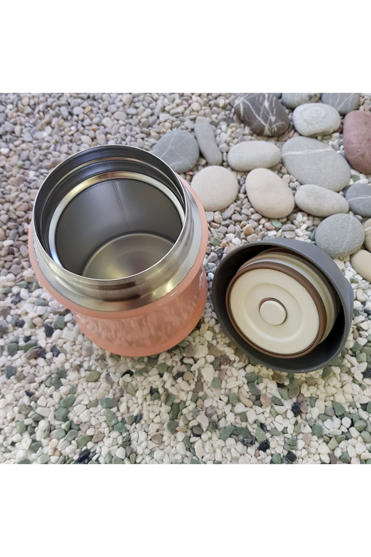 bentopia Paslanmaz Çelik Yemek Termosu - 450 ml- Bebek Mama Saklama Termosu fotoğrafı 3 (önizleme)