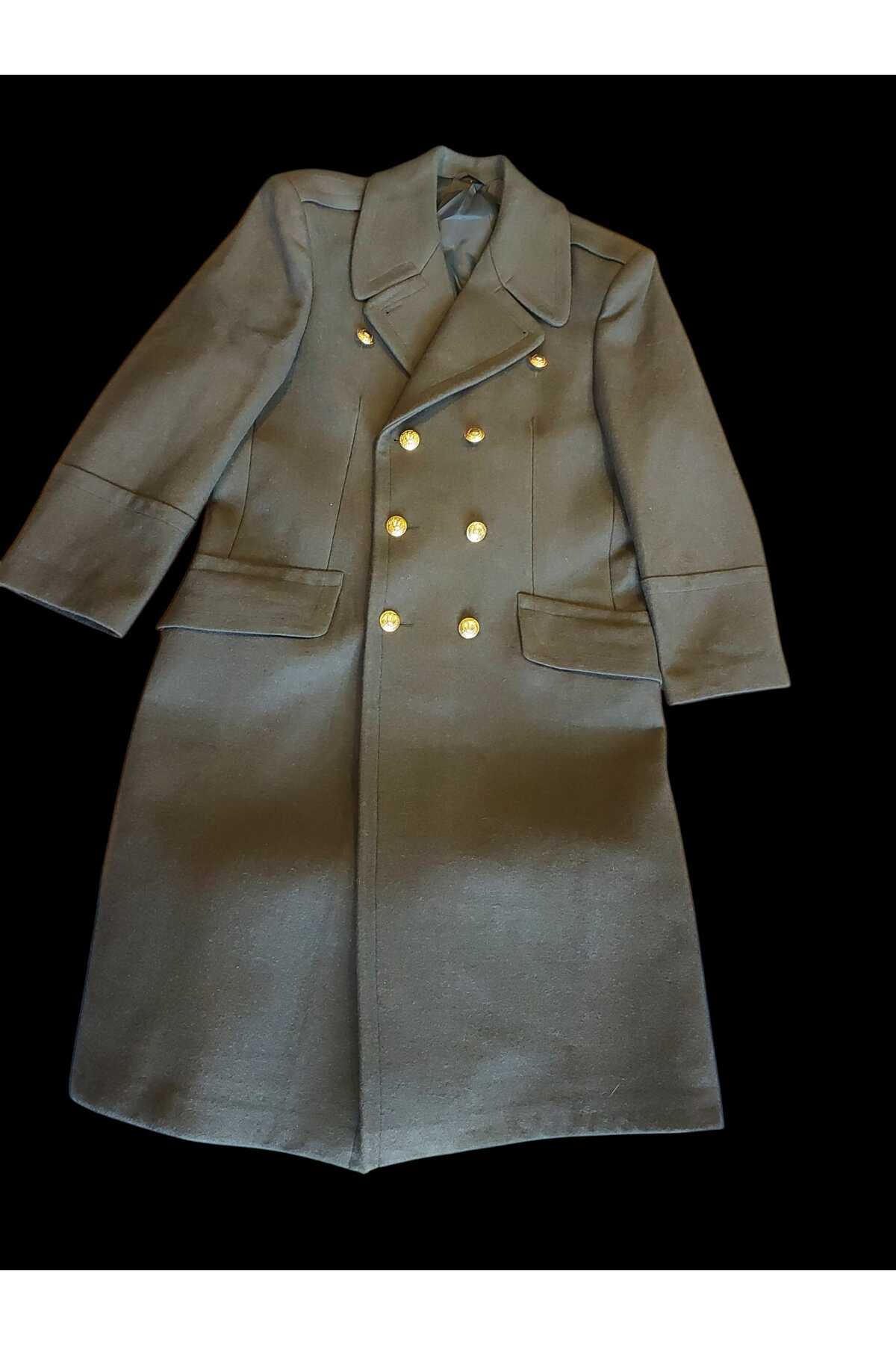 kho military design Türk Ordusu Yün Kaput Sb.(Apoletli) (48-B-D/M-L Beden) Sıfır Ürün (Bel ve Yırtmaç Düğmeli Model) görsel 6