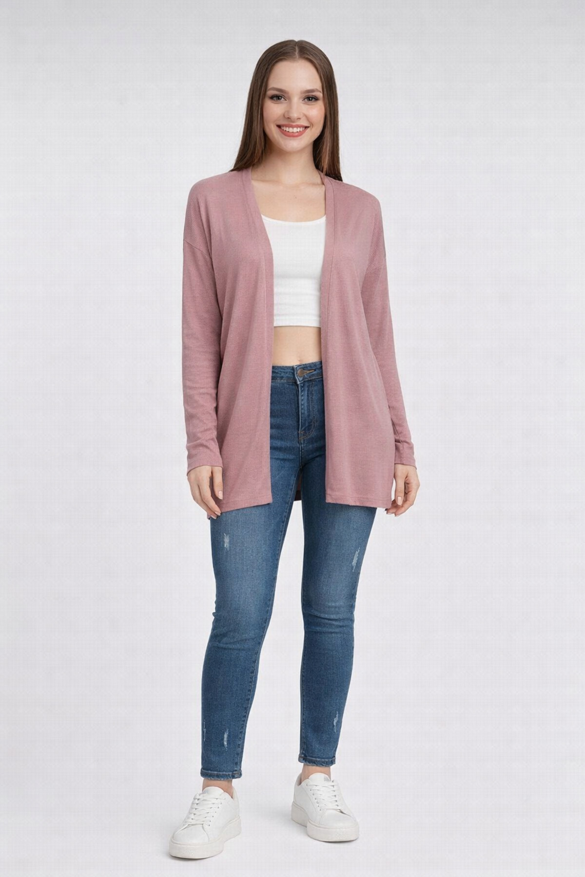 Neden Tekstil  Kadın Kısa İnce Triko Hırka – Rahat Kesim, Şık ve Hafif