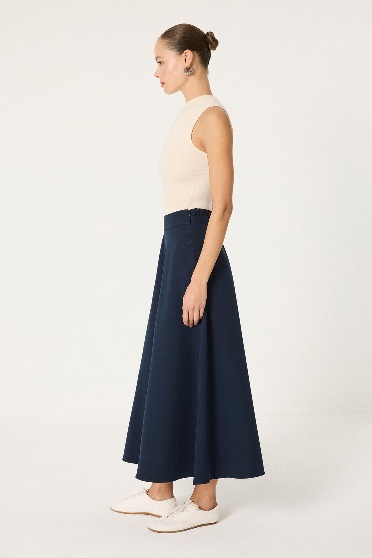 Touche Prive  YÜKSEK BEL PARÇALI ETEK - Görsel 5