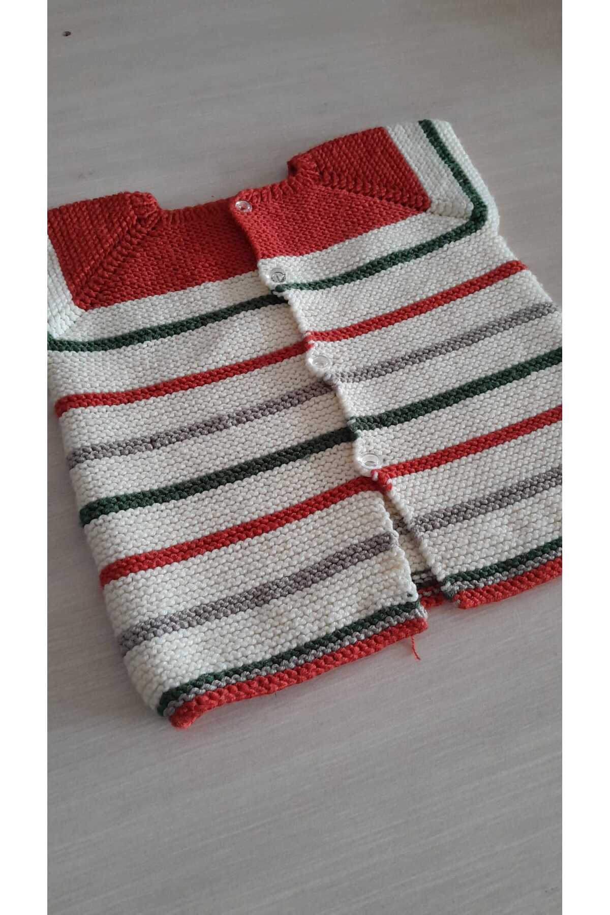 Papatyam 2-3 yaş çocuk yeleği Nako Elit baby'den örülmüştür fotoğrafı 2 (önizleme)