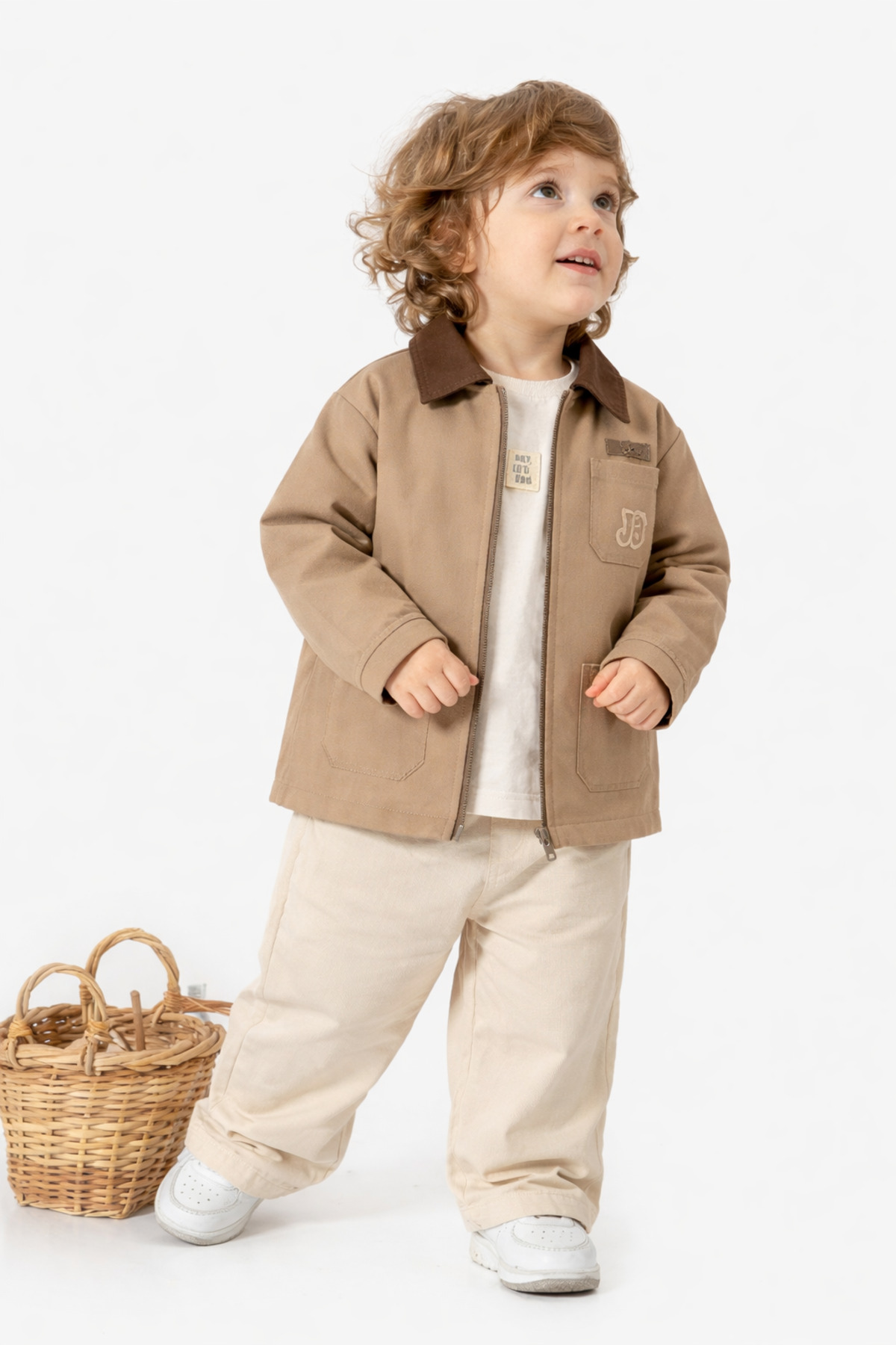 minniobaby Boy's 2-3-4 Years Old Seasonal Jacket Set Comfortable Fit 3-Piece Set
