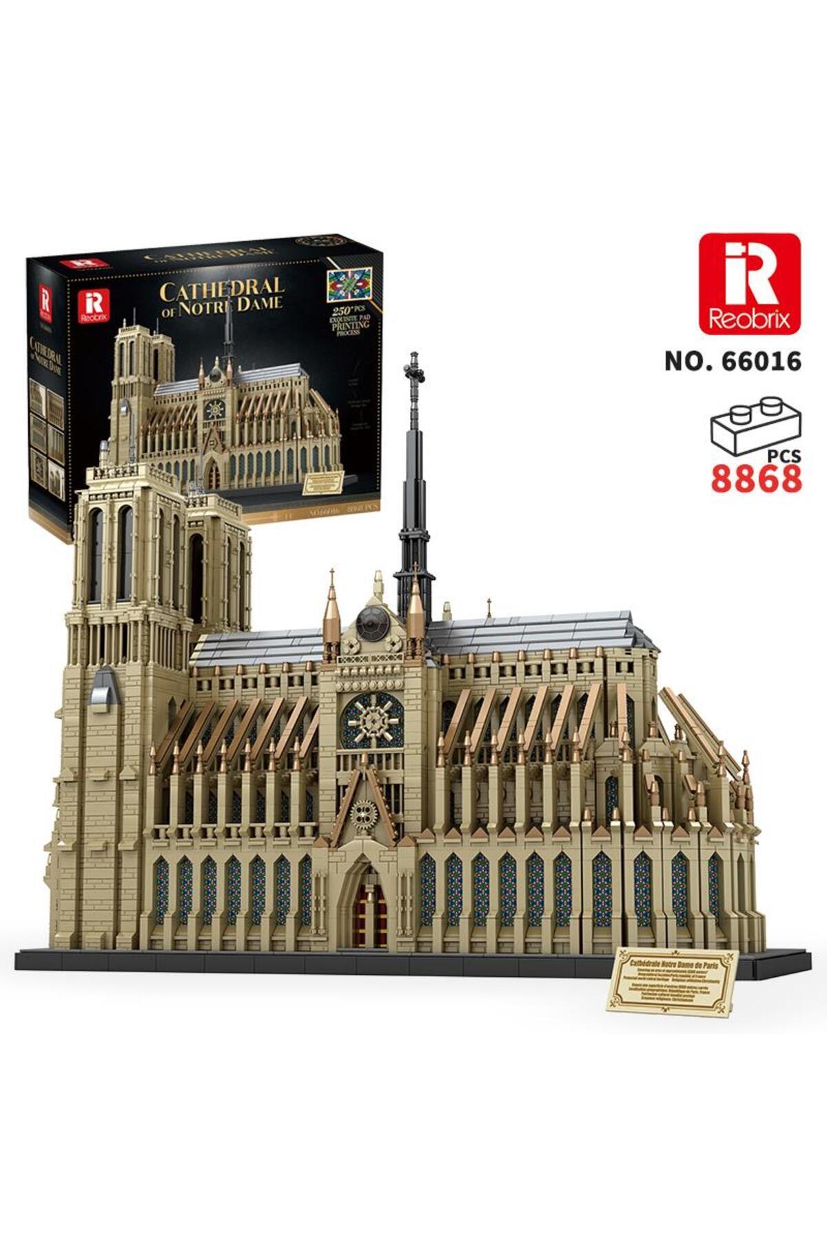Cathedral 10セット REOBRIX 66016 Notre Dame Katedrali Yaratıcı Yapı Blok Seti