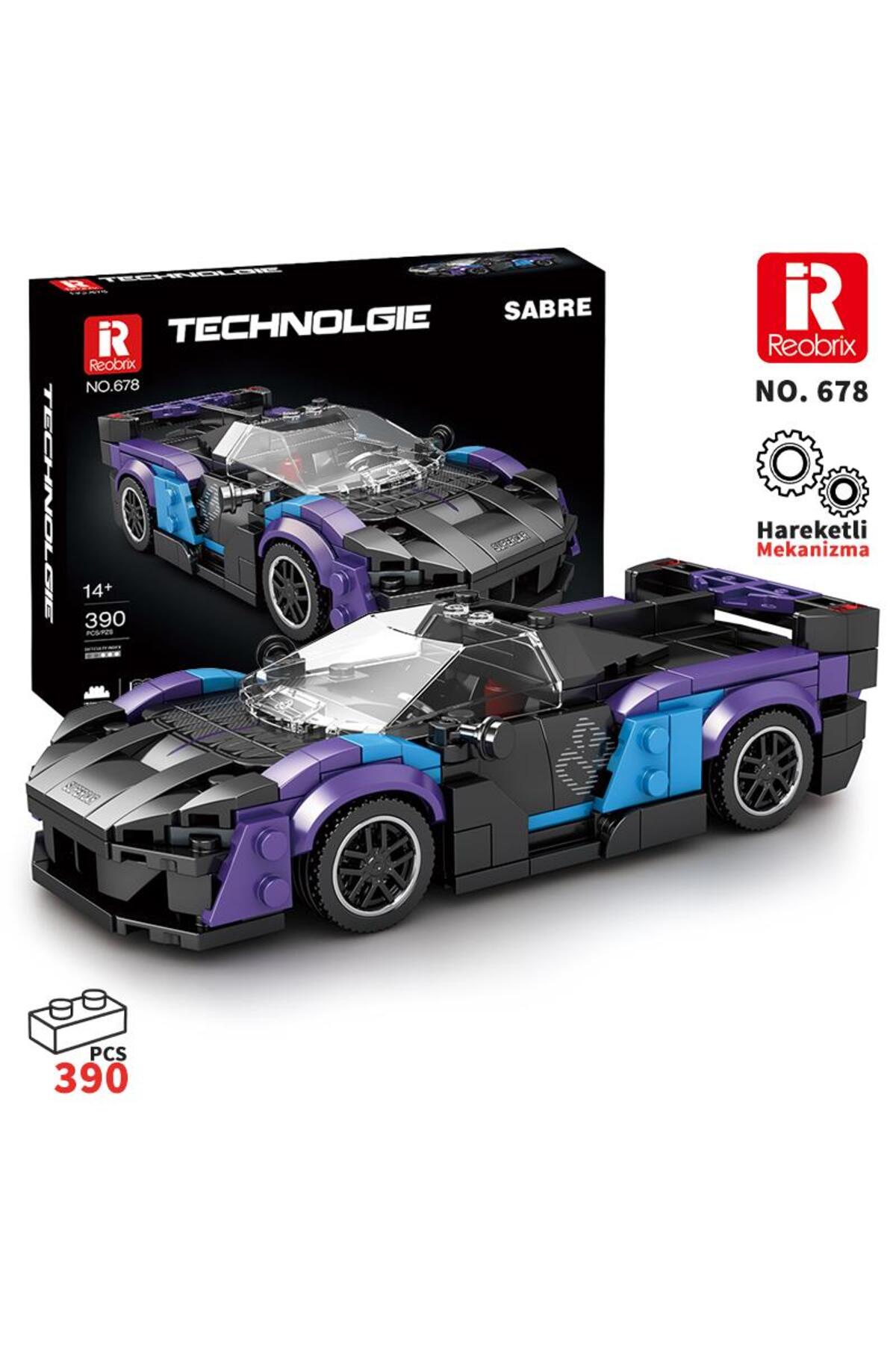 CHOROCCO The Record Rider ミニカー REOBRIX Creator 678 McLaren Sabre Spor Araba Yaratıcı Yapı Blok