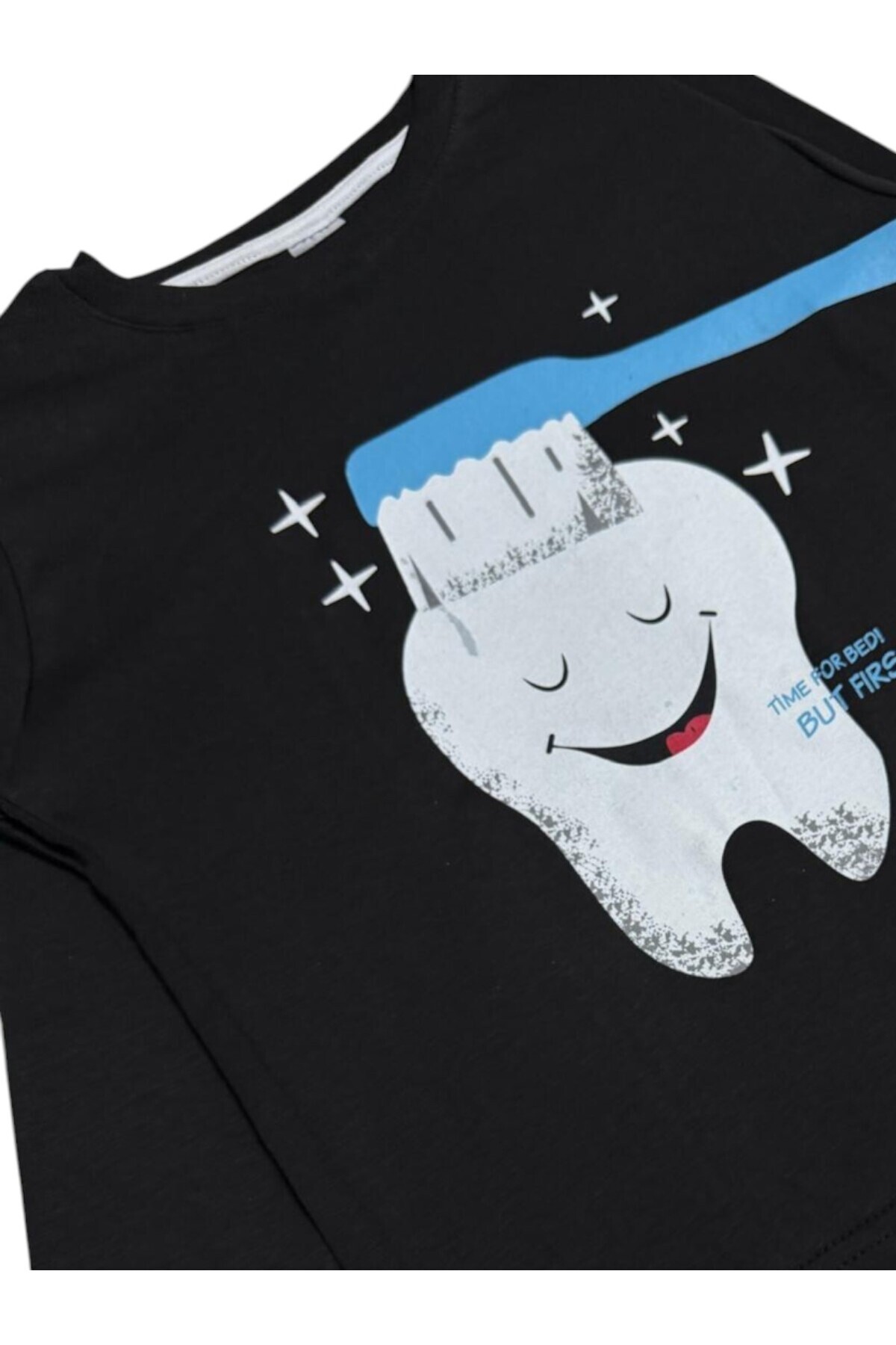 Fil Kids Erkek Çocuk %100 Pamuklu Lacivert Diş Ve Fırçası Desenli Uzun Kollu Kışlık İnterlok Pijama Takımı fotoğrafı 2 (önizleme)