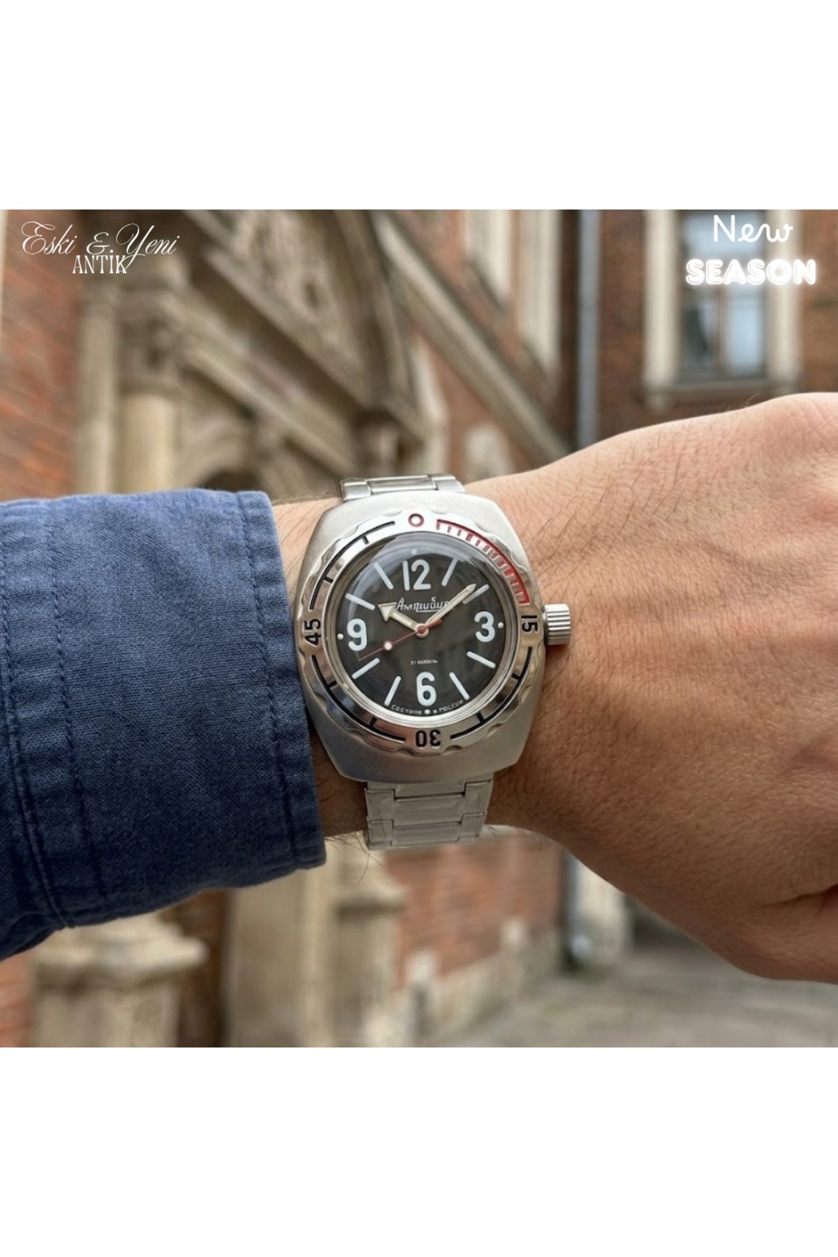ESKİ YENİ ANTİK Vostok Amphibia 090660 2415 Automatic Men's