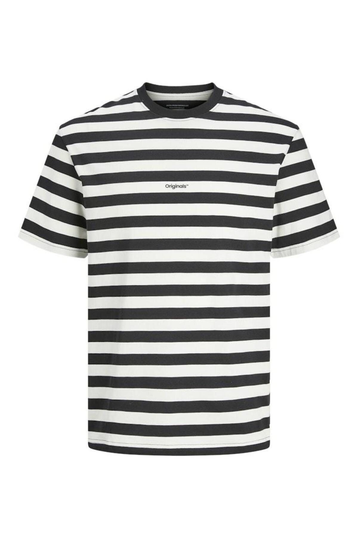 Jorvesterbro Newton Strıpe Tee Ss Cn Siyah Erkek T-Shirt 12265748