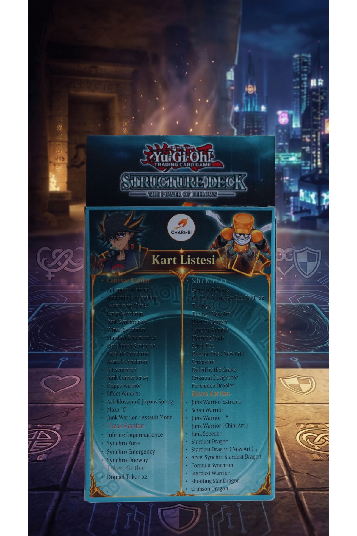 Charmbi Yusei Fudo Stardust Dragon Synchro Deck (Türkçe) – Yugioh