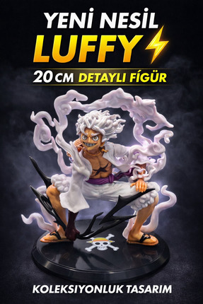 KOLAYEV Anime One Piece Luffy Gear 5 Figürü 20 Cm Detaylı Koleksiyonluk Dekor...