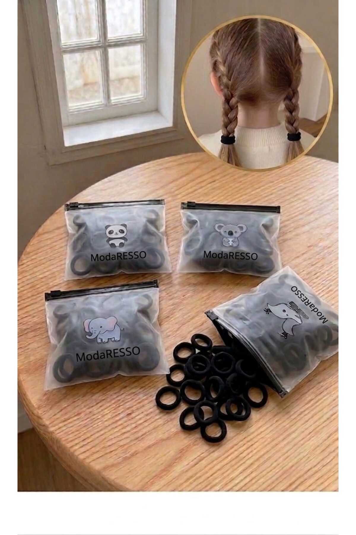 Girl 200 Pieces Black Rubber Buckle Set 2cm - Zipper Bag Ziplock Bag (4 Packs of 50)