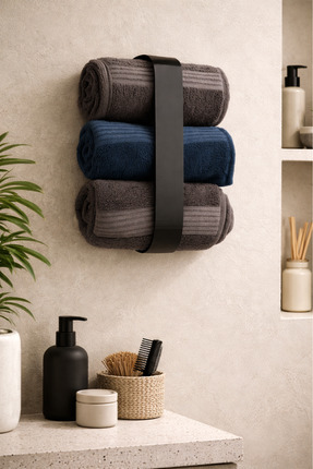 Parita Modern Tasarımlı Banyo Havlu Askılığı ve Havlu Düzenleyici